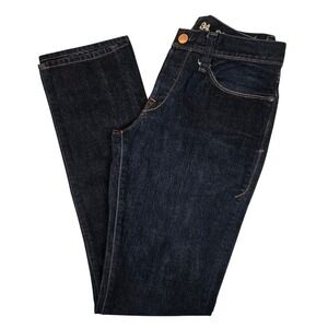 Earnest Sewn Men's 31X33 Kyrre Straight Leg Jeans Dark Indigo Tough Rigid USA